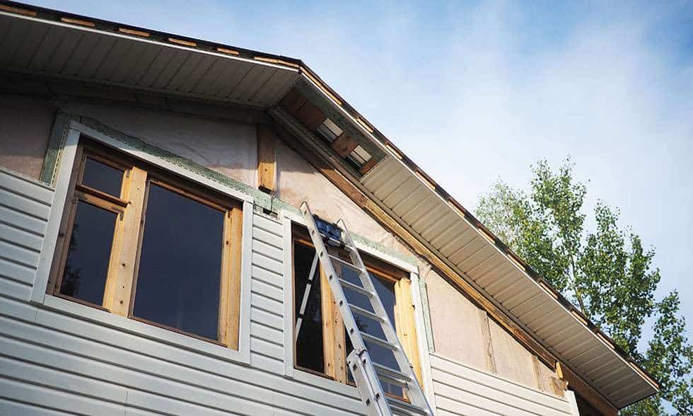 Siding Project in Progress